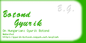 botond gyurik business card